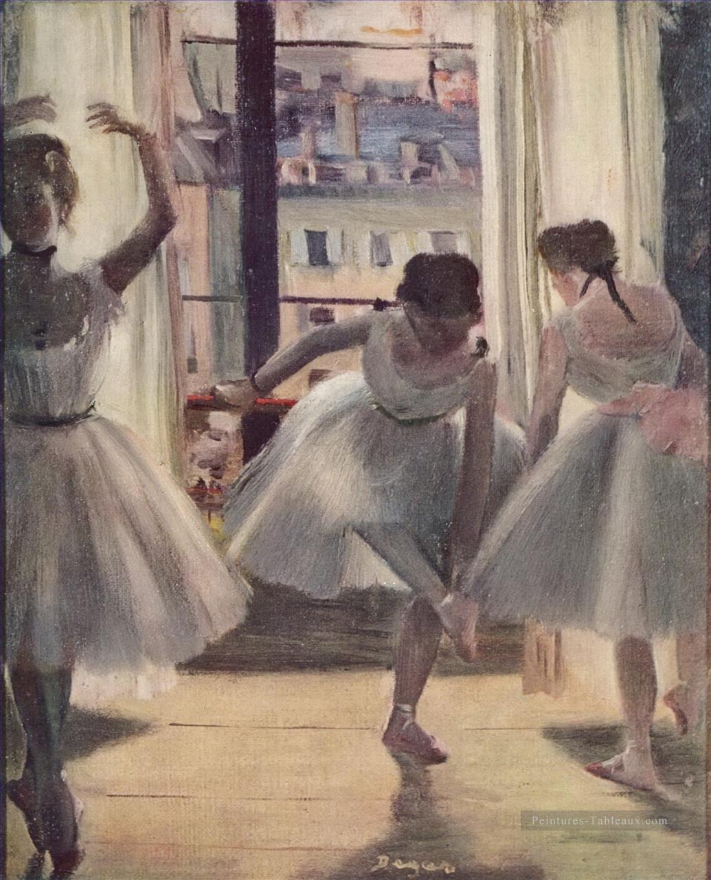 fenêtre de danseurs de ballet Edgar Degas Peintures à l'huile